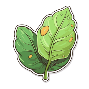 Green Leaf Sticker